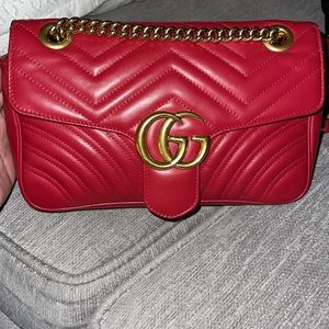 Small Red Gucci Shoulder Bag